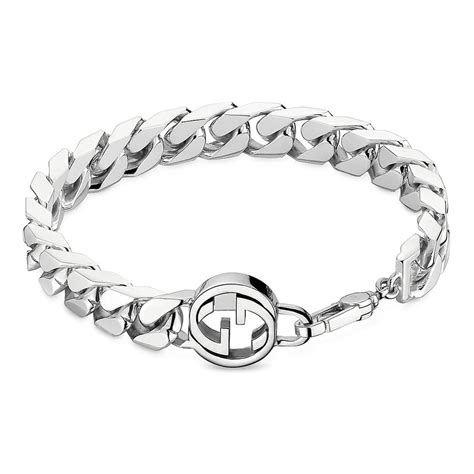 bracciale uomo gucci acciaio|Bracciali da uomo di Gucci .